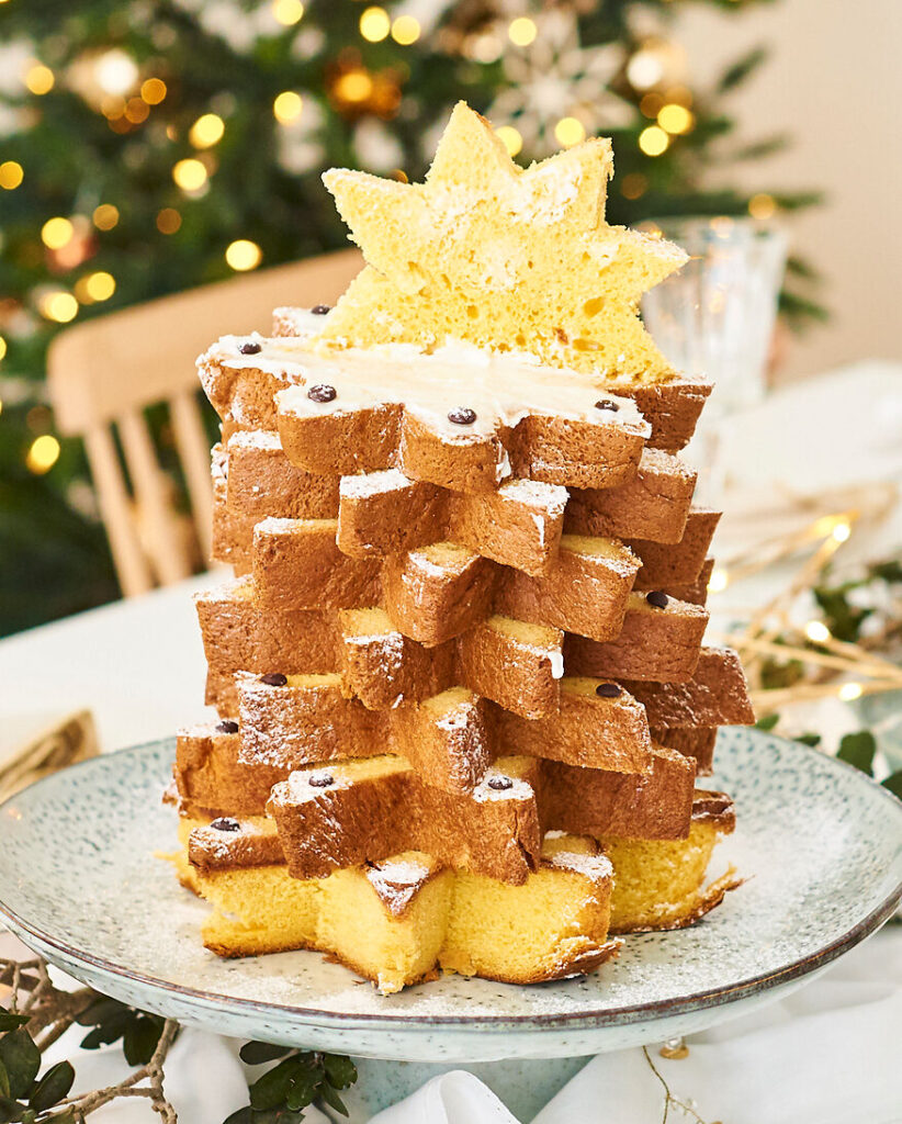 Weihnachtliches Pandoro Stern Rezept