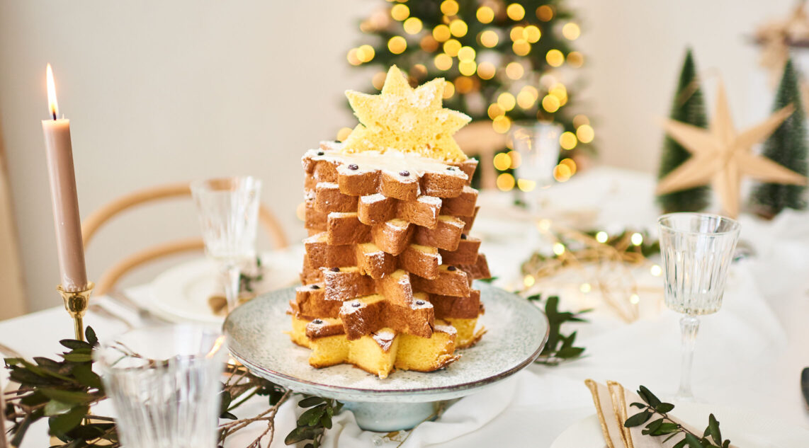 Rezept für weihnachtlichen Pandoro Stern