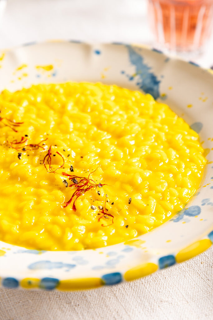 Risotto con safran