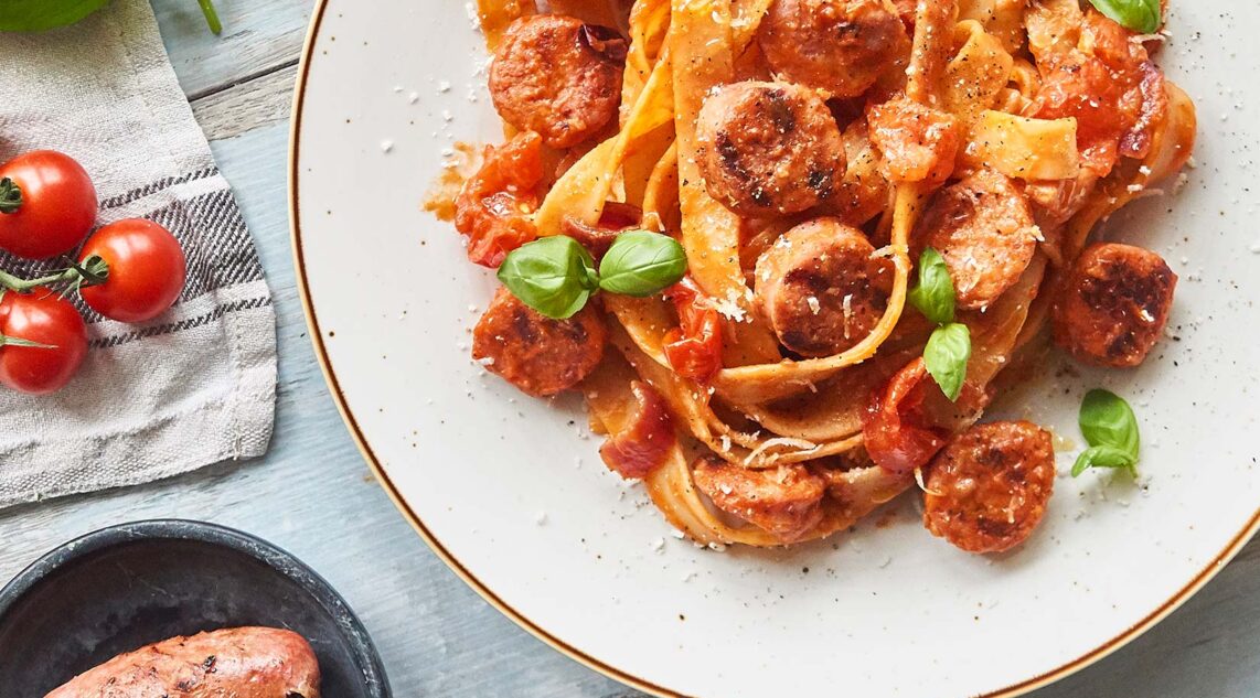 Pappardelle mit Salsiccia