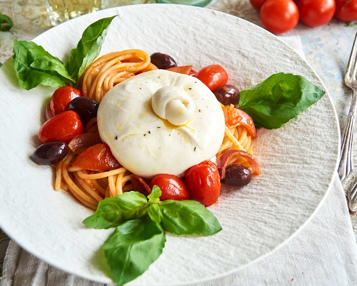 Burrata Spaghetti