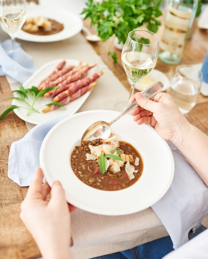 Rezept: italienische Linsensuppe