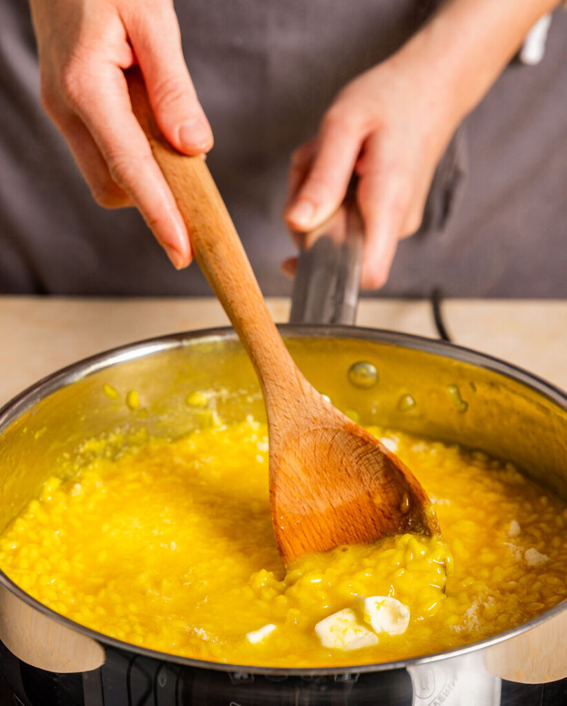 Risotto immer gut rühren