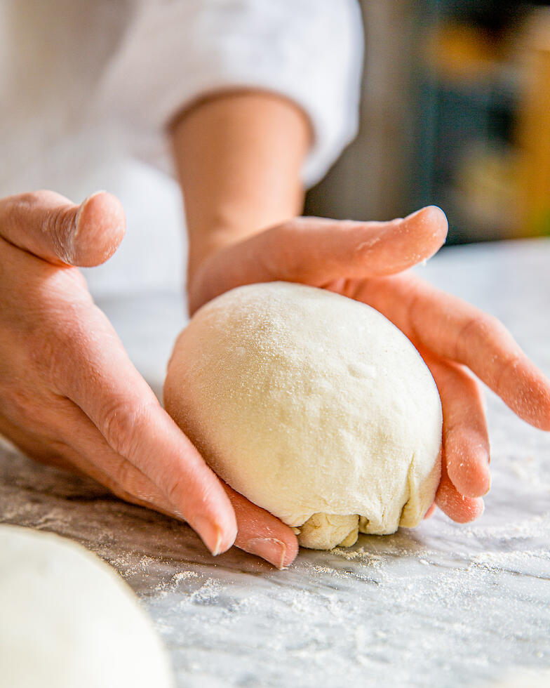 Pizza Teiglinge formen wie die Profis